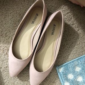 Blush, pink flats, size 7